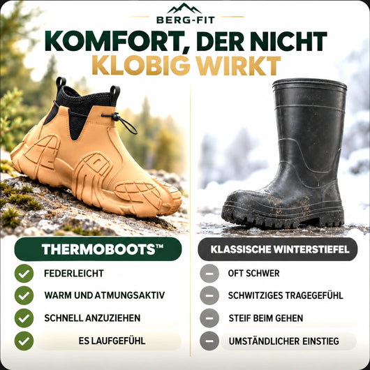 ThermoBoots – Wasserdichte Allwetter-Ganzjahresstiefel | Rutschfest & Schmerzlindernd | 1-€ Aktion