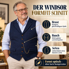 Lade das Bild in den Galerie-Viewer, Windsor FormFit – formende Komfortweste für Herren | Elegant &amp; ultrabequem
