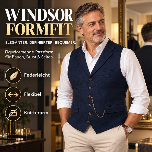 Windsor FormFit – formende Komfortweste für Herren | Elegant & ultrabequem