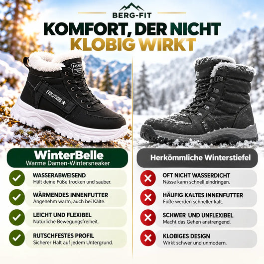 WinterBelle – Warme Damen-Wintersneaker | Rutschfest & Schmerzlindern