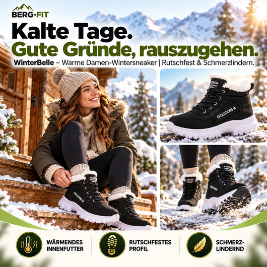 WinterBelle – Warme Damen-Wintersneaker | Rutschfest & Schmerzlindern