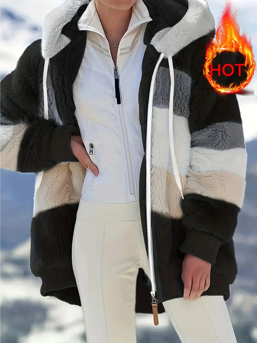CozyFeel - Kuscheliger Kapuzenmantel mit Fleece-Charme