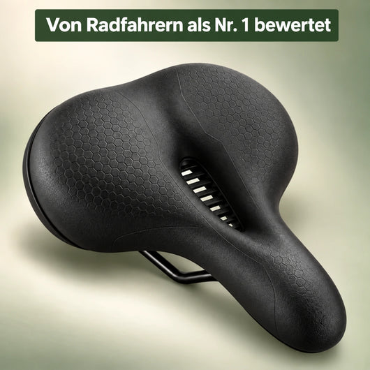 OrthoRide – ergonomischer Fahrradsattel mit Druckentlastungskanal | gegen Taubheit, Sitz- und Steißbeinschmerzen