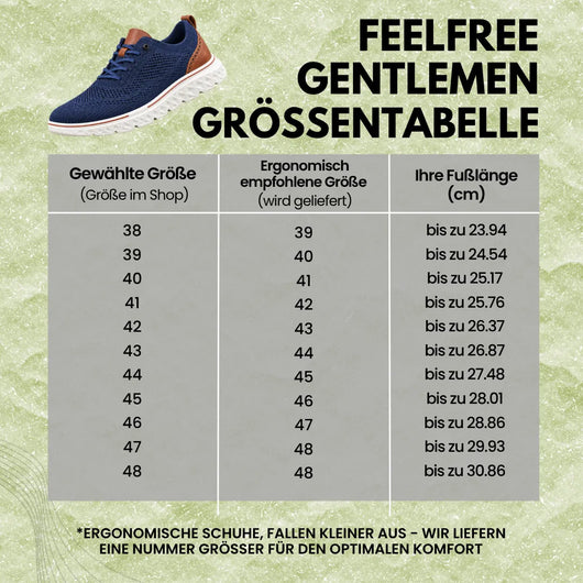 FeelFree Gentleman – orthopädischer Herren-Komfortschuh | federleicht, dämpfend & einfach anzuziehen