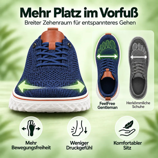 FeelFree Gentleman – orthopädischer Herren-Komfortschuh | federleicht, dämpfend & einfach anzuziehen