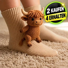 Lade das Bild in den Galerie-Viewer, HUGGY Socken  – Nie mehr kalte Füße nur noch HUGGY - Einheitsgröße-Unisex | Handgefertigt
