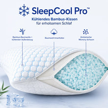Lade das Bild in den Galerie-Viewer, SleepCool Pro™ Kühlendes &amp; ergonomisches Bambus-Kissen für erholsamen Schlaf
