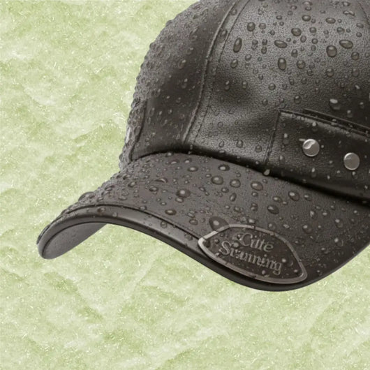 Nordwärme® Leder-Winterkappe mit Fleece-Futter