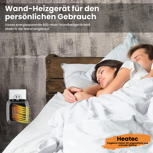 HEATEC - tragbarer Heizer für kostenschonende und schnelle Wärme