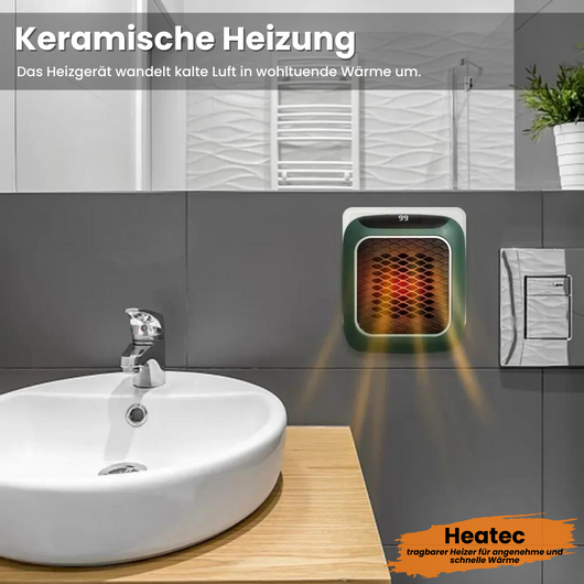 HEATEC - tragbarer Heizer für kostenschonende und schnelle Wärme