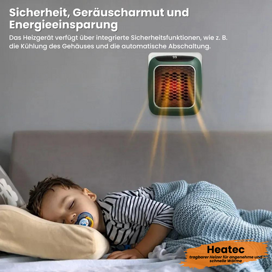 HEATEC - tragbarer Heizer für kostenschonende und schnelle Wärme